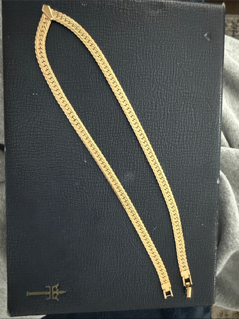 Napier Gold Tone Double Chain Necklace